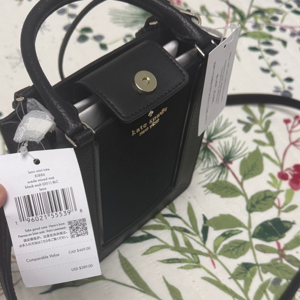 Kate Spade Black Textured Crossbody Bag - Picture 6 of 6
